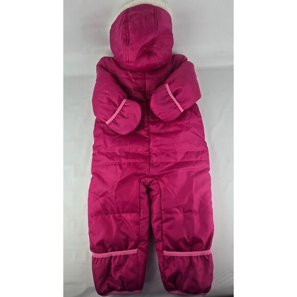 18-24 Month Girls Snowsuit, 1 Piece, Hand and Foot Cuffs - Picture 2 of 6